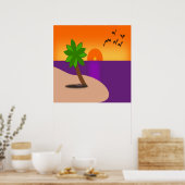 TROPISCH EILAND POSTER (Keuken)