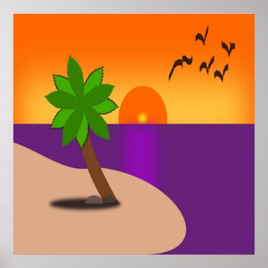 TROPISCH EILAND POSTER (Voorkant)