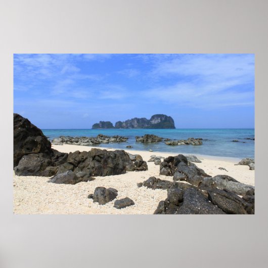 Tropisch eiland poster (Voorkant)