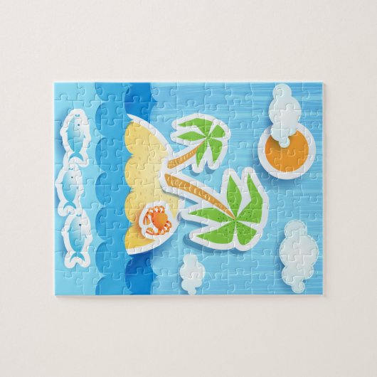 Tropisch eiland, puzzel (Horizontaal)