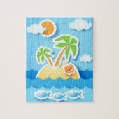 Tropisch eiland, puzzel (Verticaal)
