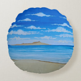 Tropisch eiland rond kussen