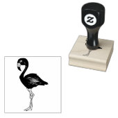 Tropisch eiland Roze Flamingo Bird Avian Rubberstempel (Gestempeld)