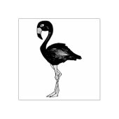 Tropisch eiland Roze Flamingo Bird Avian Rubberstempel (Afrduk)