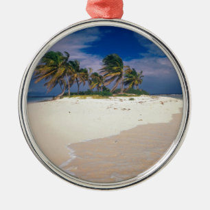 Tropisch eiland Sandy Anguilla Metalen Ornament