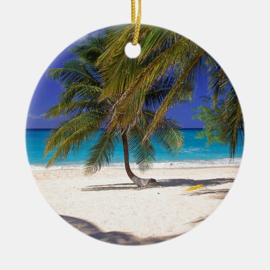 Tropisch eiland Seven Mile Grand Cayman Keramisch Ornament (Voorkant)