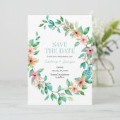 Tropisch eiland Sparen de uitnodigingen van de dat (Staand voorkant)