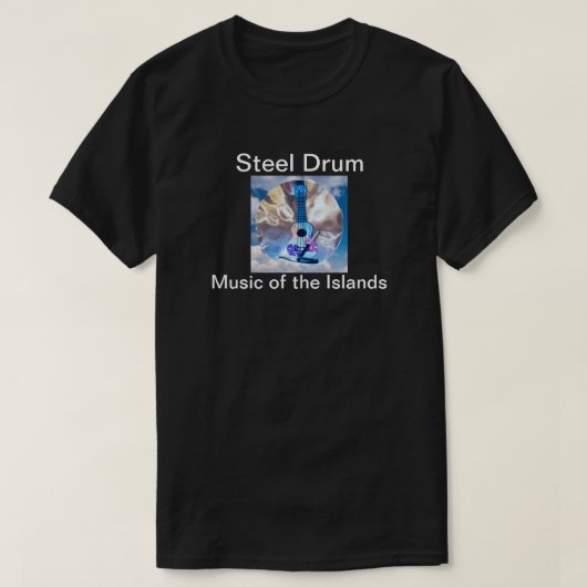 Tropisch eiland Steel Drum t shirt (Design voorkant)