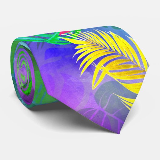 Tropisch eiland stropdas (Opgerold)