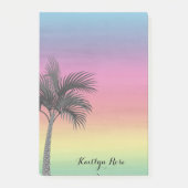Tropisch eiland Sunset | Aangepaste palmboom Post-it® Notes (Voorkant)