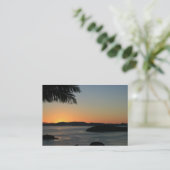 Tropisch eiland Sunset - Gift Certificate Kortingskaartje (Staand voorkant)