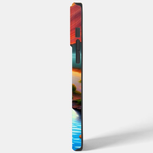 Tropisch eiland Sunset over heldere oceaan Case-Mate iPhone Case (Achterkant / Links)