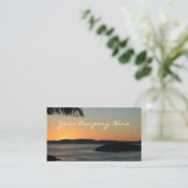 Tropisch eiland Sunset - Travel Visitekaartjes (Staand voorkant)