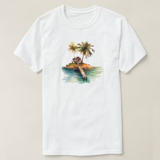 Tropisch Eiland T-Shirt (Design voorkant)