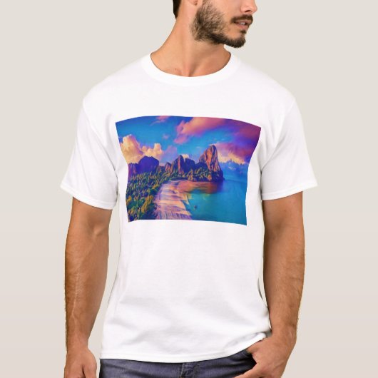 Tropisch eiland t-shirt (Voorkant)