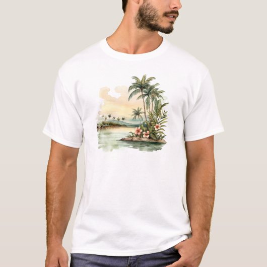 Tropisch eiland T-Shirt (Voorkant)