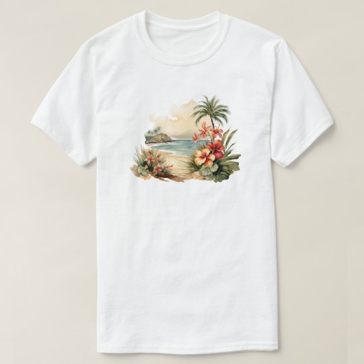 Tropisch eiland T-Shirt (Design voorkant)