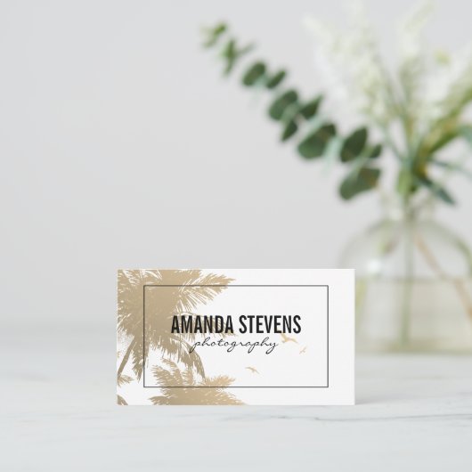 Tropisch eiland visitekaartje (Staand voorkant)