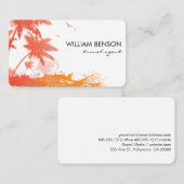 Tropisch eiland visitekaartje (Voorkant / Achterkant)