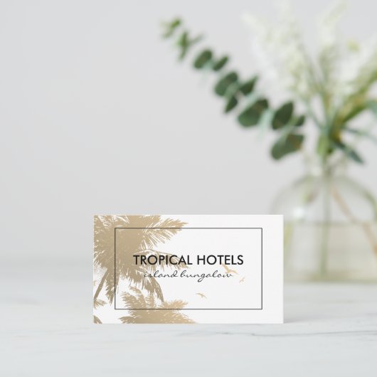 Tropisch eiland visitekaartje (Staand voorkant)
