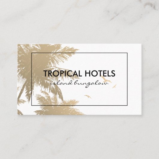 Tropisch eiland visitekaartje (Voorkant)