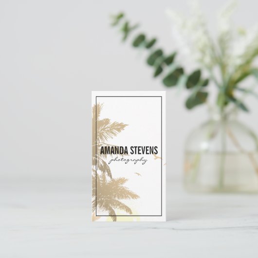 Tropisch eiland visitekaartje (Staand voorkant)