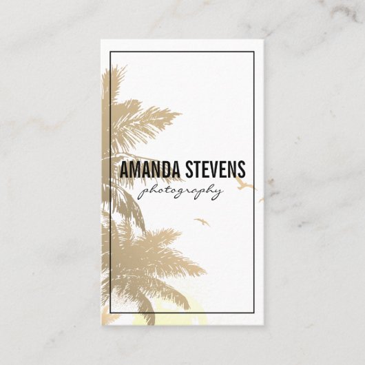 Tropisch eiland visitekaartje (Voorkant)