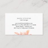 Tropisch eiland visitekaartje (Achterkant)