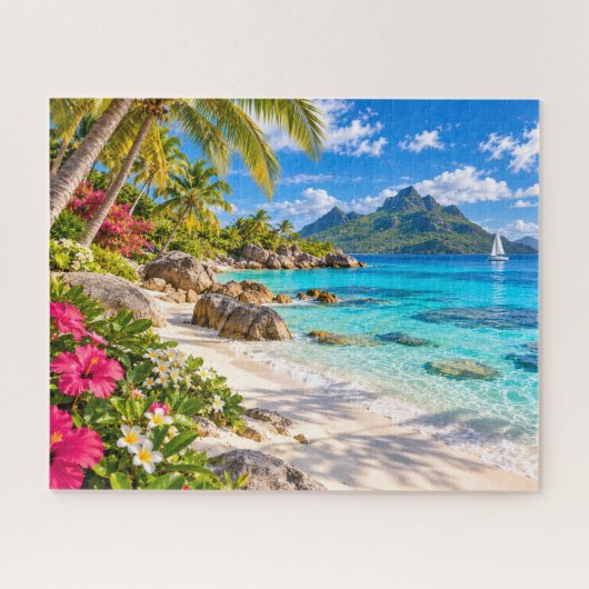 Tropisch Eilandparadijs Legpuzzel (Horizontaal)