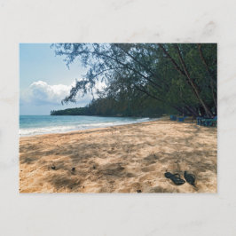 Tropisch eilandstrand, Cambodja Briefkaart