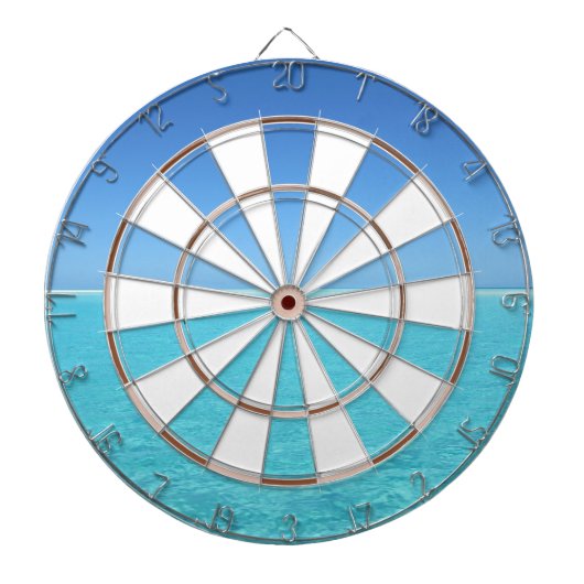 Tropisch eilandstrand dartbord (Voorkant)