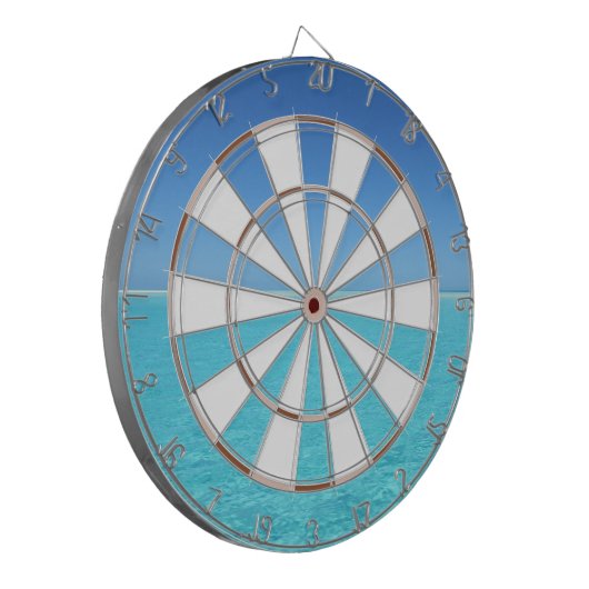 Tropisch eilandstrand dartbord (Voorkant Links)
