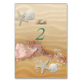 Tropisch eilandstrand, huwelijksreisbestemming, op kaart (Voorkant)