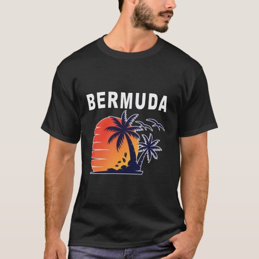 Tropisch eilandstrand in Bermuda T-shirt (Voorkant)