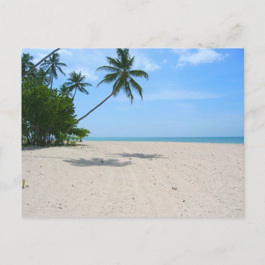 Tropisch eilandstrand, Seychellen) Briefkaart (Voorkant)