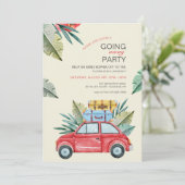 Tropisch Einfeest voor Afstuderenden Kaart (Staand voorkant)