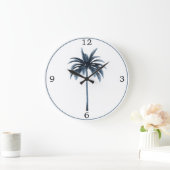 tropisch elegant blauw Lijst met palmbomen Grote Klok (Huis)