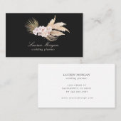 tropisch elegant floral minimalist Visitekaartje (Voorkant / Achterkant)