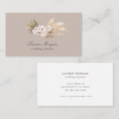 tropisch elegant floral minimalist Visitekaartje (Voorkant / Achterkant)