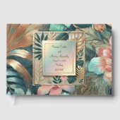 Tropisch elegant gastenboek (Voorkant)