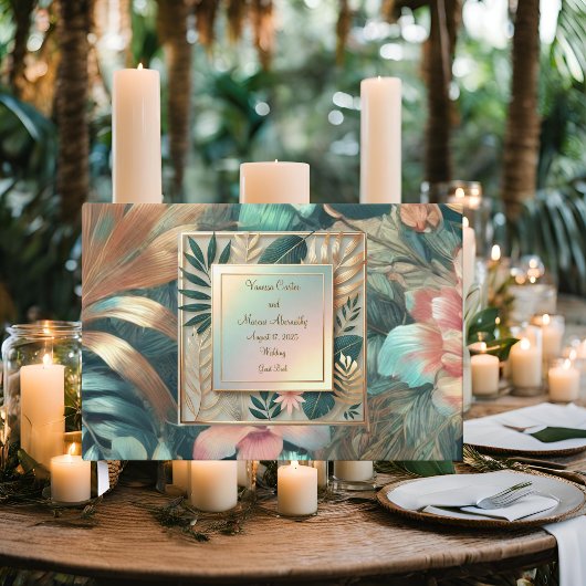 Tropisch elegant gastenboek