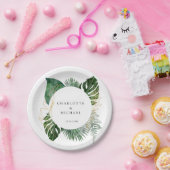 Tropisch Elegant Plant Trending Wedding Geschenka Papieren Bordje (Feest)