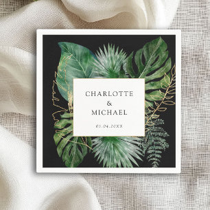 Tropisch Elegant Plant Trending Wedding Servet
