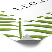 Tropisch elegant zonder stopcontact, huwelijksbord poster (Hoek)