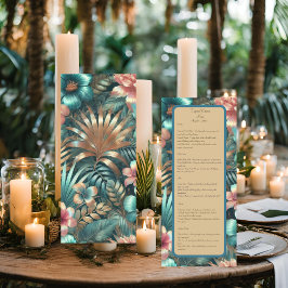 Tropisch elegantiemenu menu