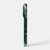 Tropisch Emerald Monstera Bladeren Patroon - Jungl iPhone Hoesje (Linkerkant)