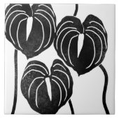 Tropisch en Hawaïaans anthurium Tegeltje (Voorkant)