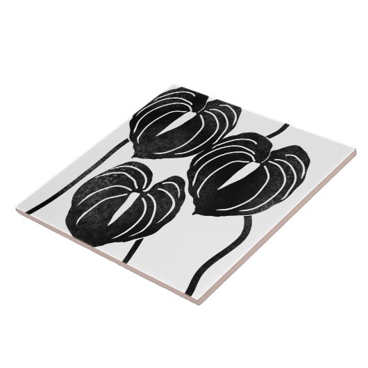 Tropisch en Hawaïaans anthurium Tegeltje (Zijkant)