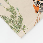 Tropisch en tijger fleece deken (Hoek)
