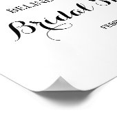 Tropisch Eucalyptus Greenery Vrijgezellenfeest Wel Poster (Hoek)